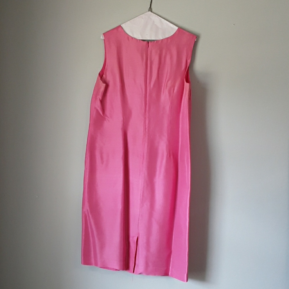 Pink Silk Dress And Jacket - Picture 2 of 5